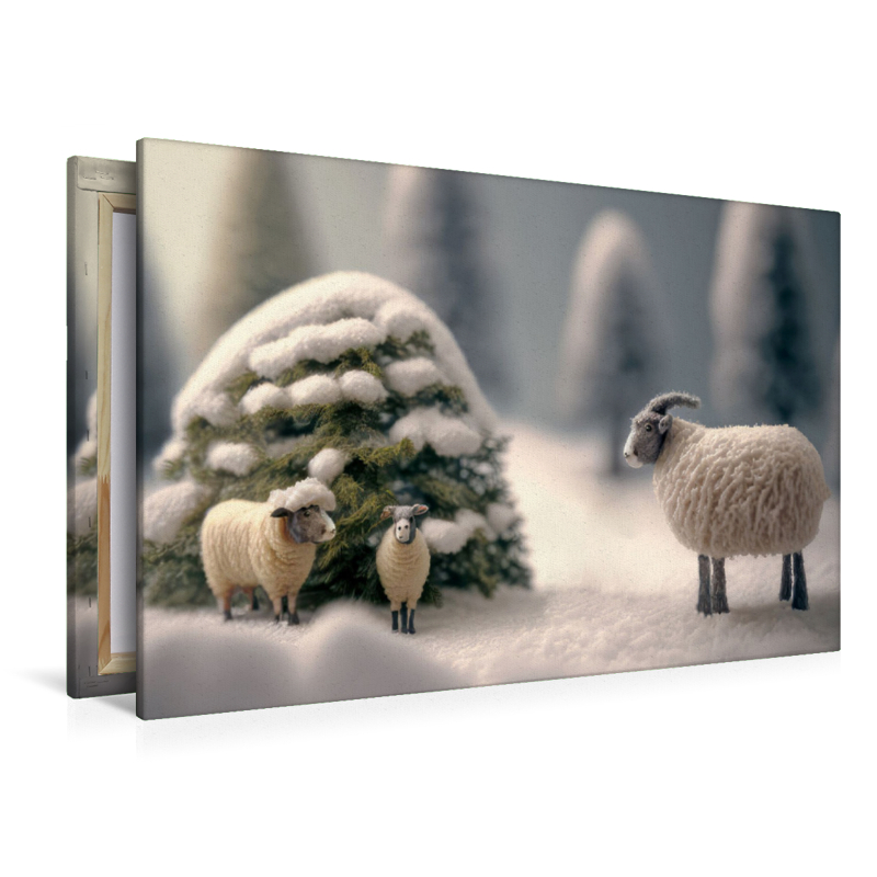 Sheep in the snow