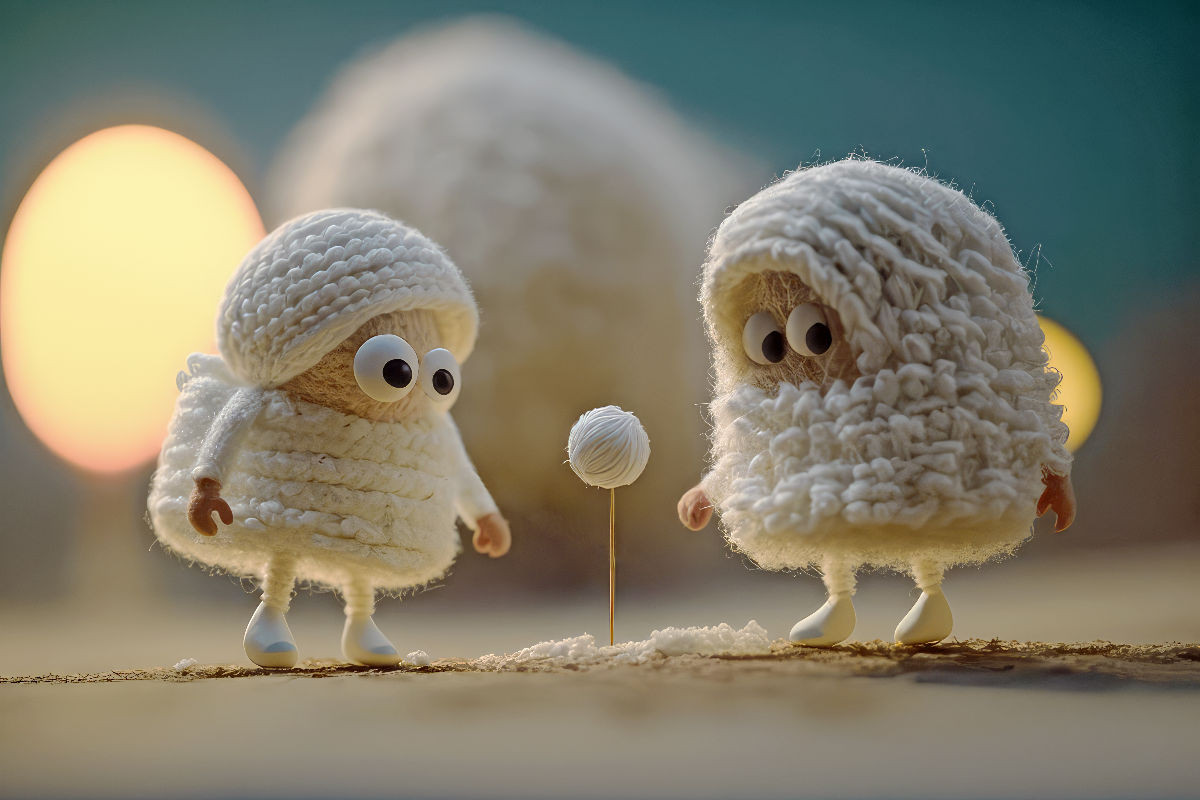 ball of wool in amazement