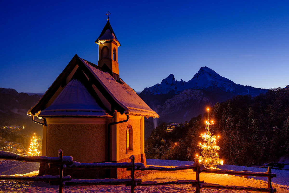 Kirchleitnkapelle mit Watzmann