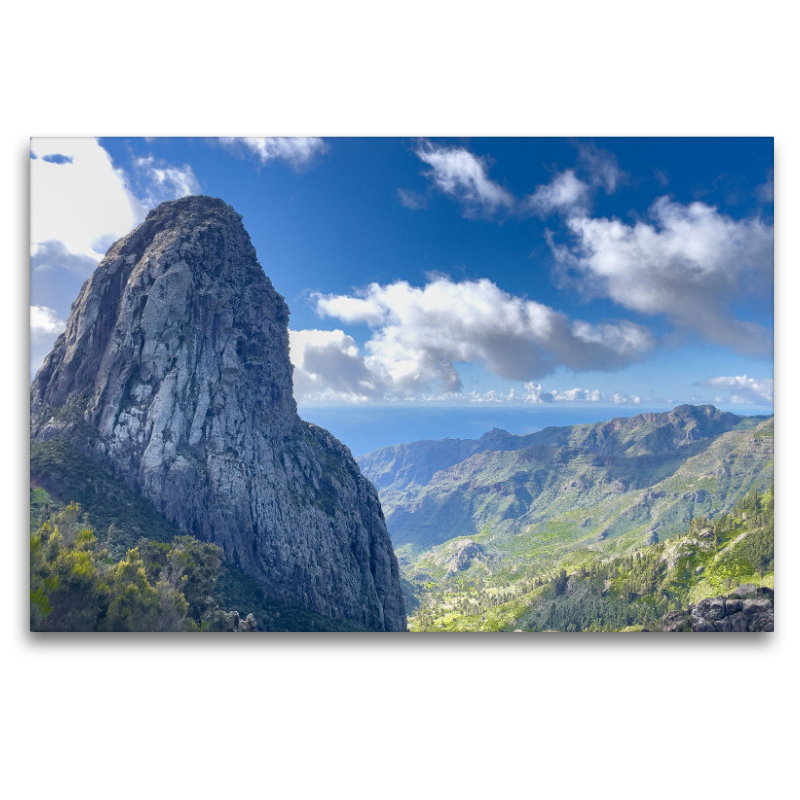 Ausblick auf den Roque de Agando auf der wunderschönen spanischen Insel La Gomera