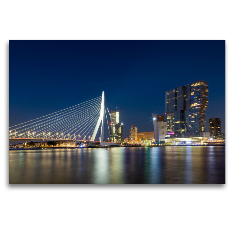 ROTTERDAM Erasmusbrücke bei Nacht