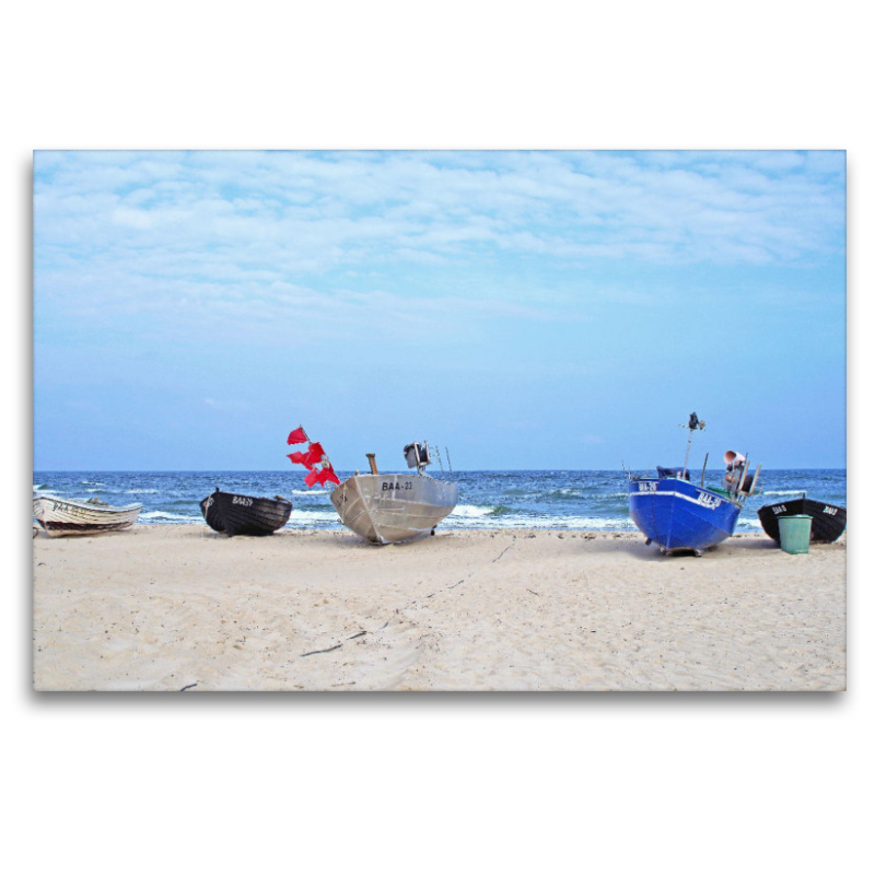 Fischerboote am Strand bei Baabe auf der Insel Rügen