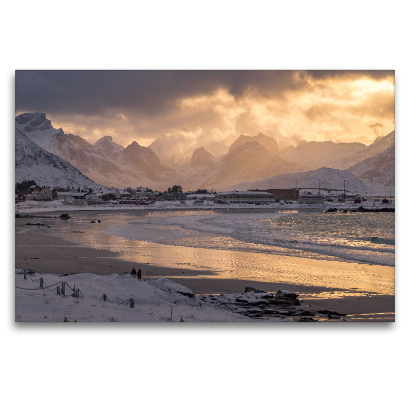 Abendstimmung am Strand von Ramberg auf den Lofoten