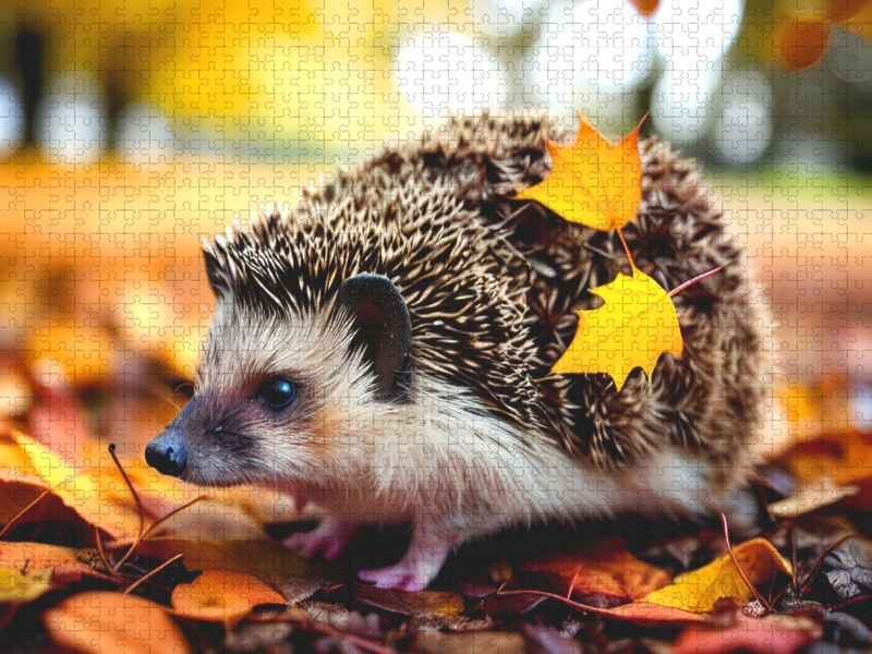 Igel im Herbst