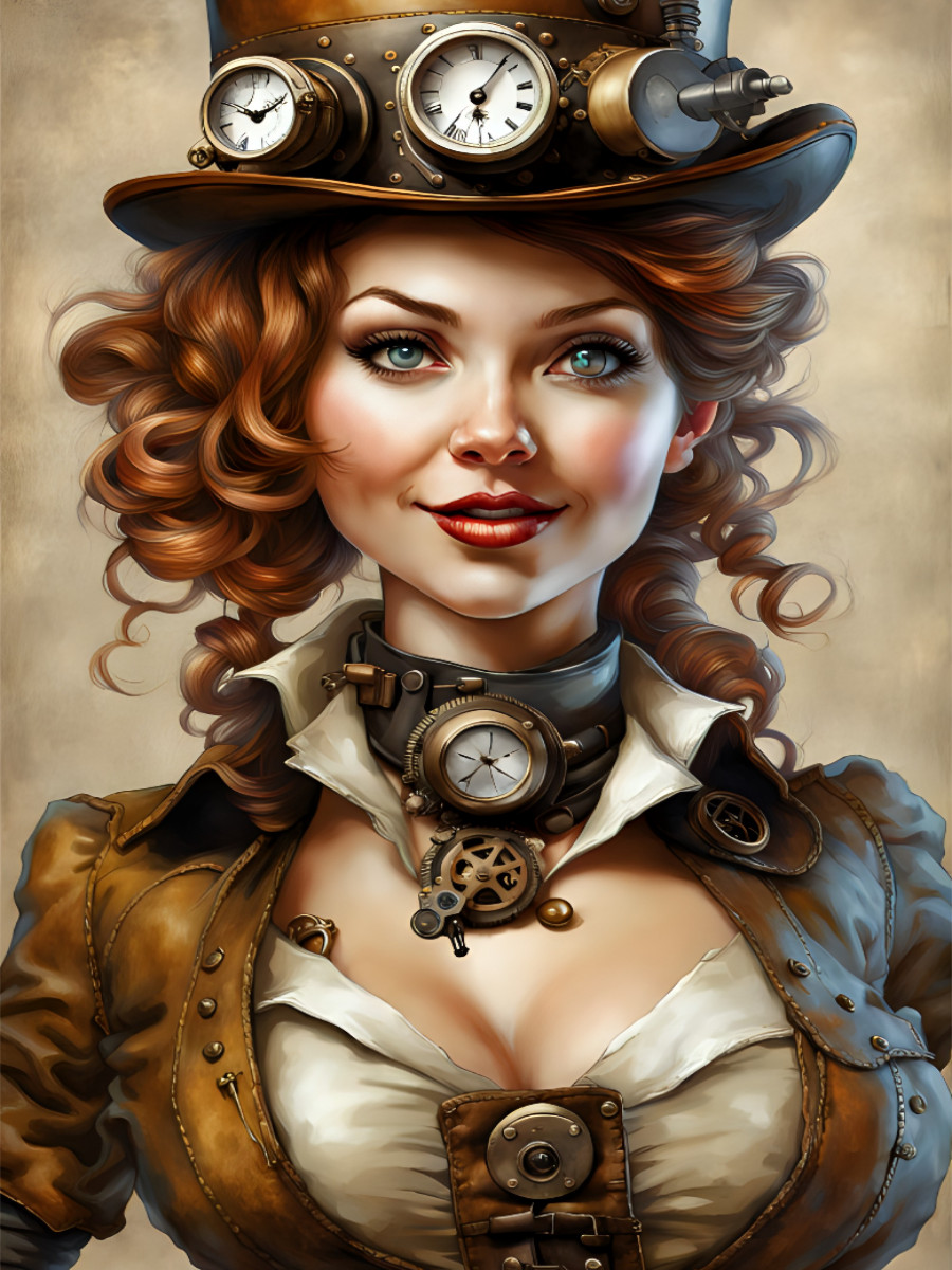 Steampunk Cover Girlie