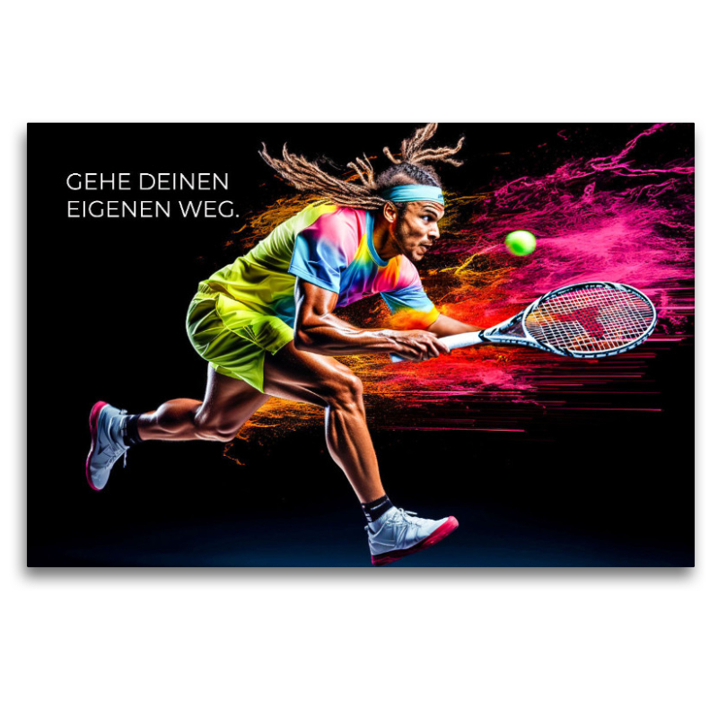 Ein Motiv aus dem Kalender Tennis und Motivation