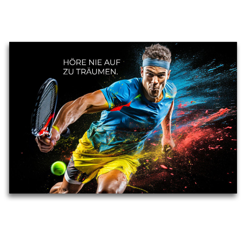 Ein Motiv aus dem Kalender Tennis und Motivation