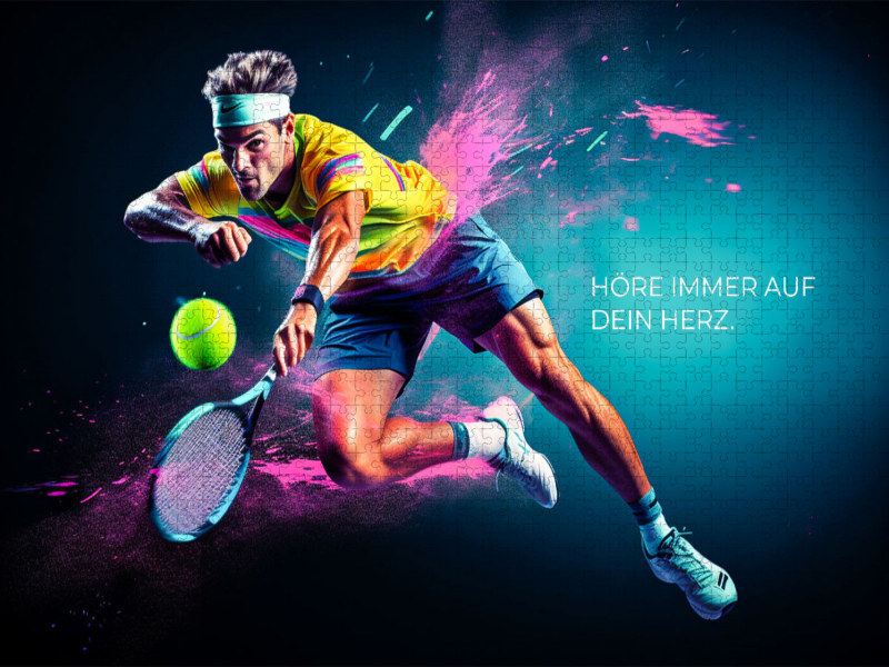 Ein Motiv aus dem Kalender Tennis und Motivation