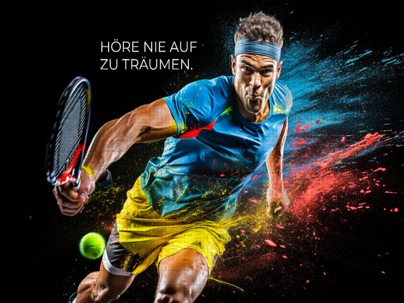 Ein Motiv aus dem Kalender Tennis und Motivation