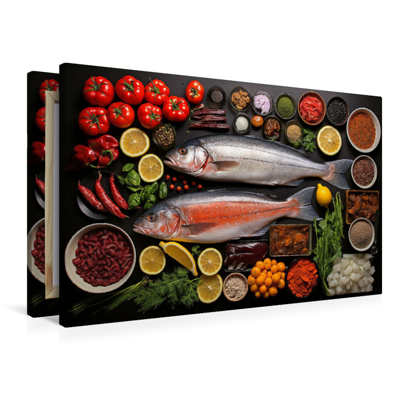 Fischplatte zur gesunden Ernährung
