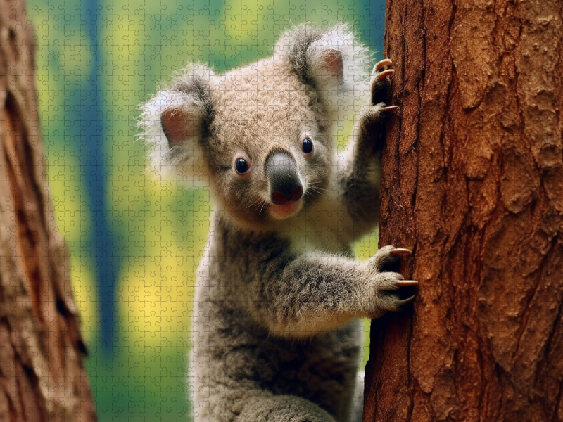 Koala an einem Baum