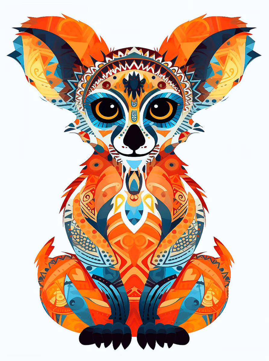 Lemur im Tattoo Design