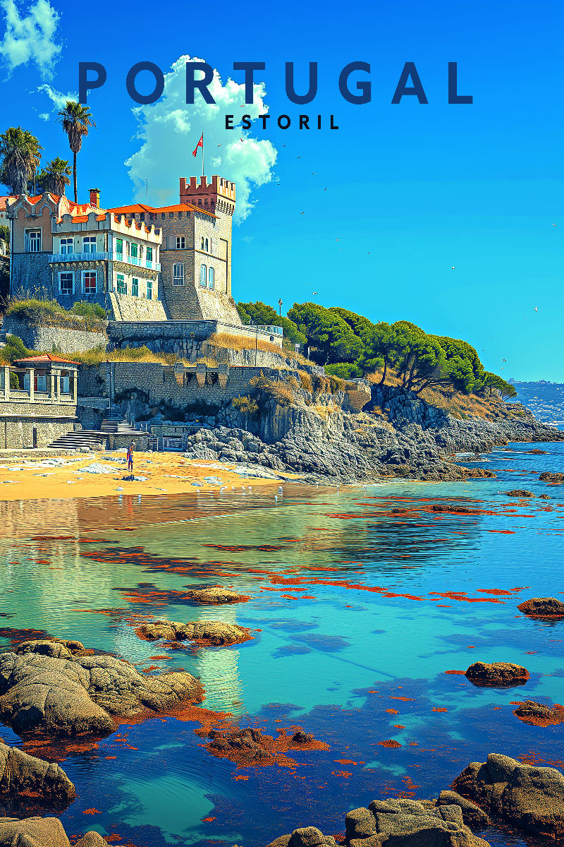 Praia do Tamariz Strand in Estoril