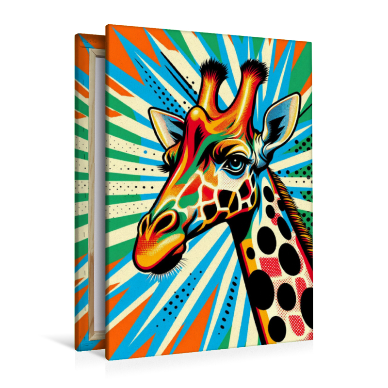 Retro Giraffe - Pop Art