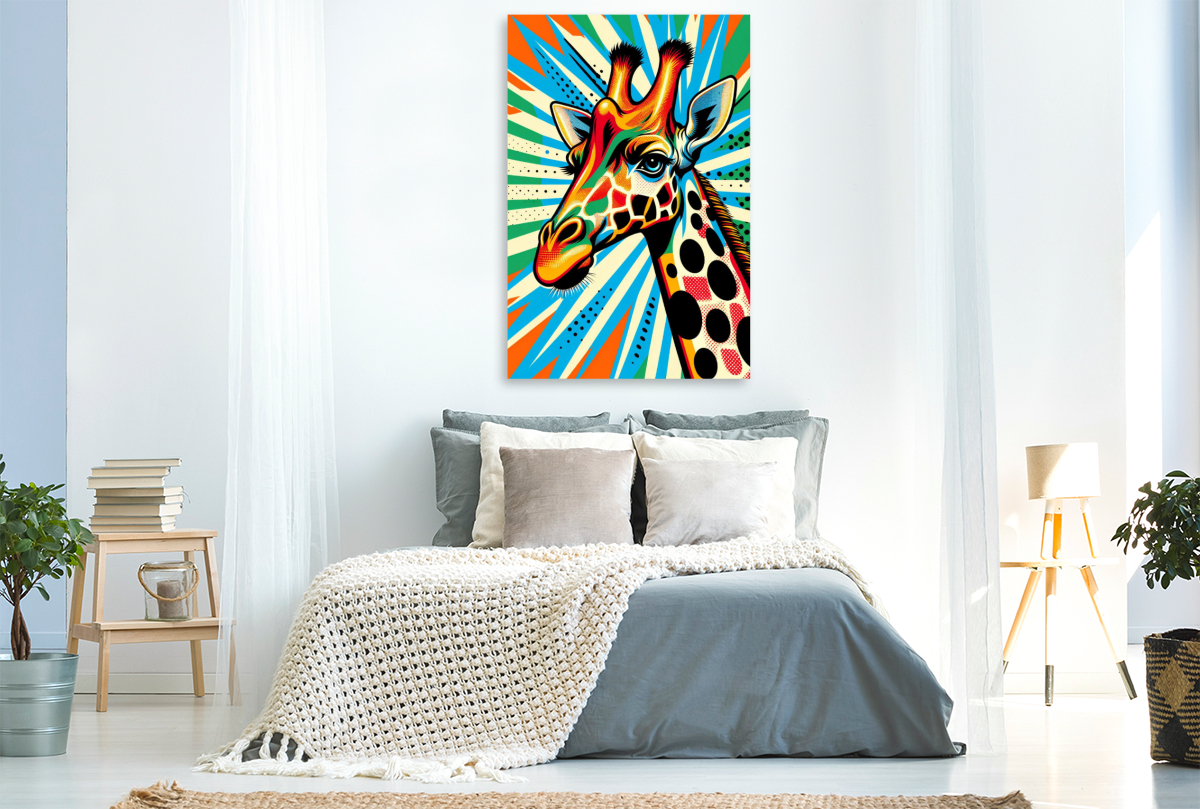 Retro Giraffe - Pop Art