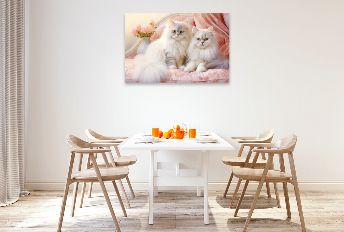 Cats in pastel style