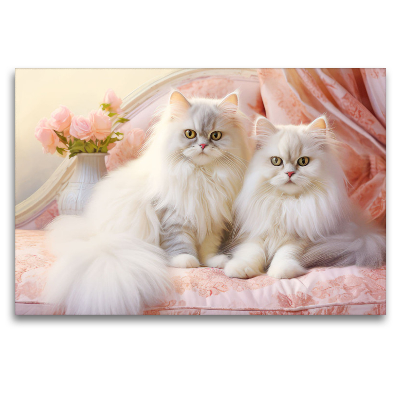 Cats in pastel style