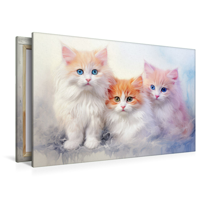 Des chats au style pastel