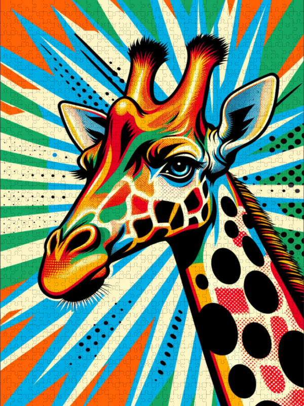 Retro Giraffe - Pop Art