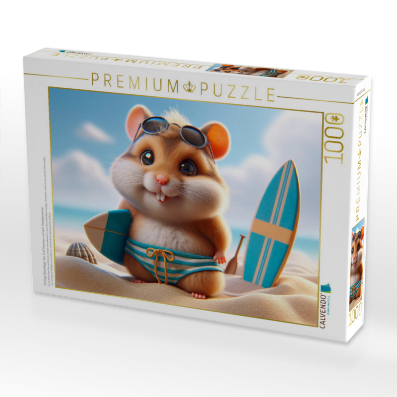 Sonnige Strandtage: Der Surf-Hamster und sein Sandabenteuer