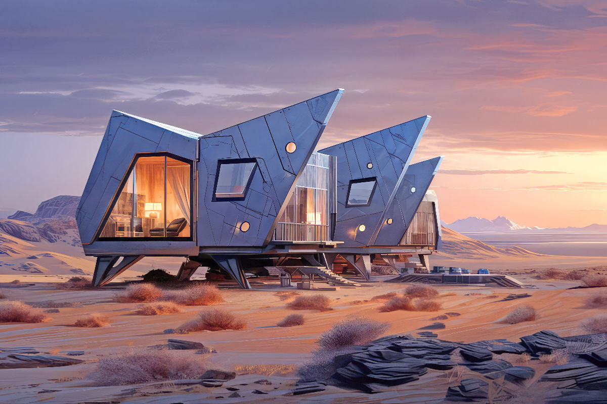 Des habitations modernes et futuristes