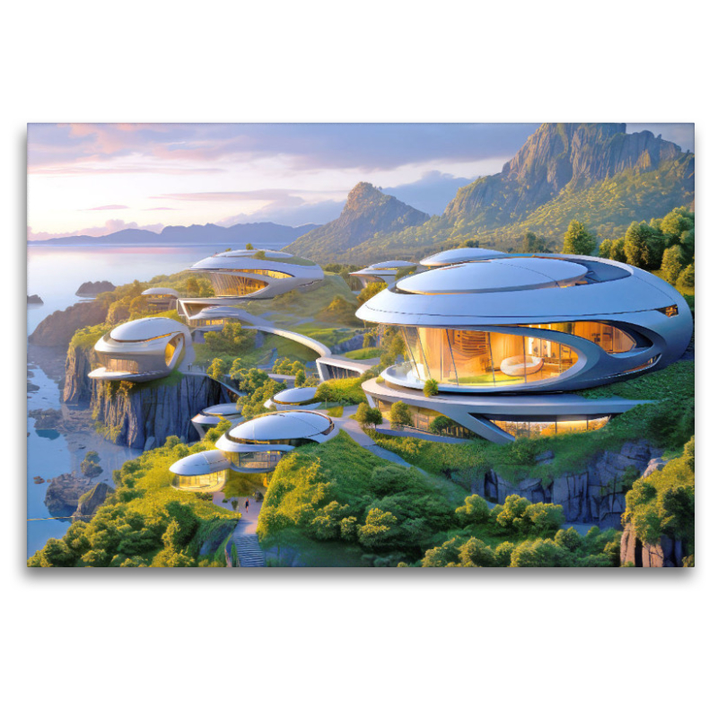 Futuristic modern dwellings