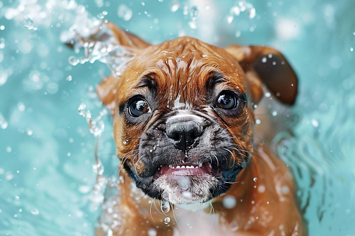 Ein Motiv aus dem Kalender 'Hunde und Wasser'