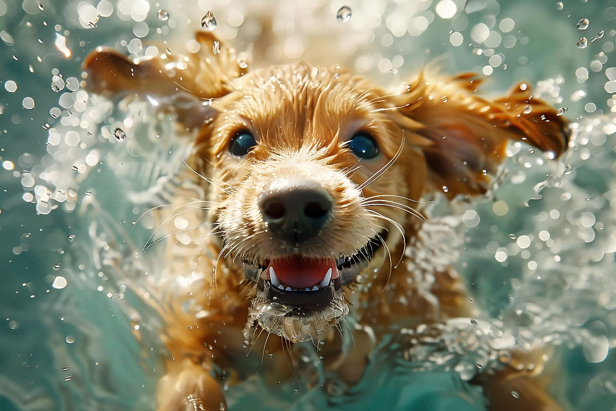 Ein Motiv aus dem Kalender 'Hunde und Wasser'