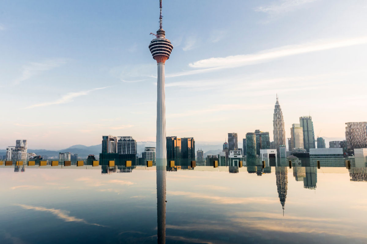 Morgendämmerung Kuala Lumpur Tower