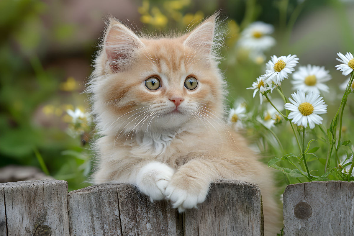 Roter Kater im Garten