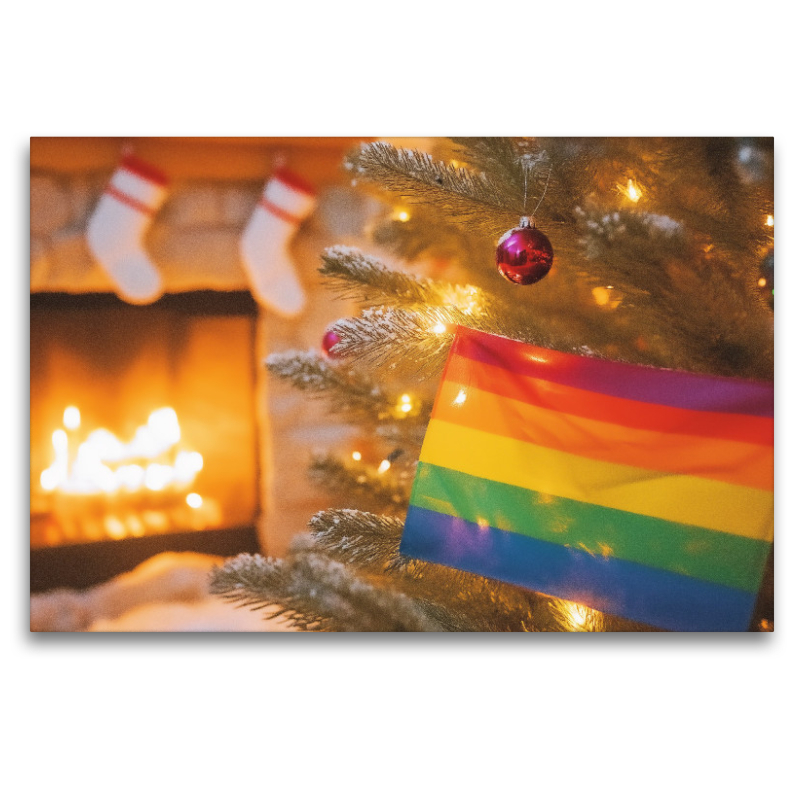 Weihnachts-Pride - LGBTQ+ Stolz und Regenbogenfarben in der festlichen Jahreszeit