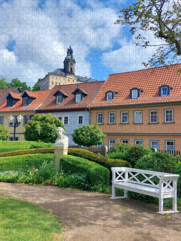 Rudolstadt, Im Garten des Schillerhauses