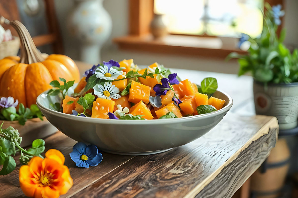 Frische trifft Kunst – Kürbissalat in HD