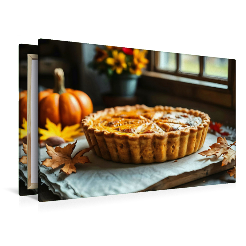 Herbstlicher Genuss für die Wand – Kürbisquiche in HD