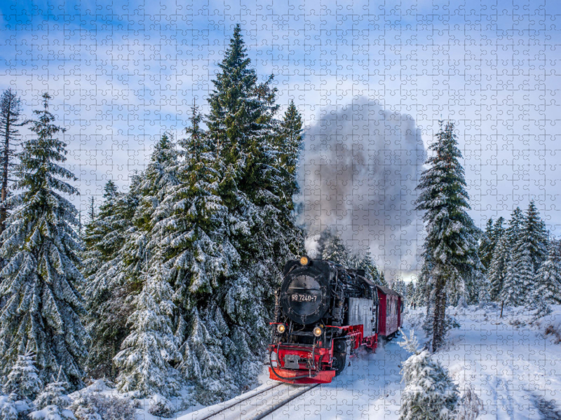 Die Brockenbahn am Goetheweg