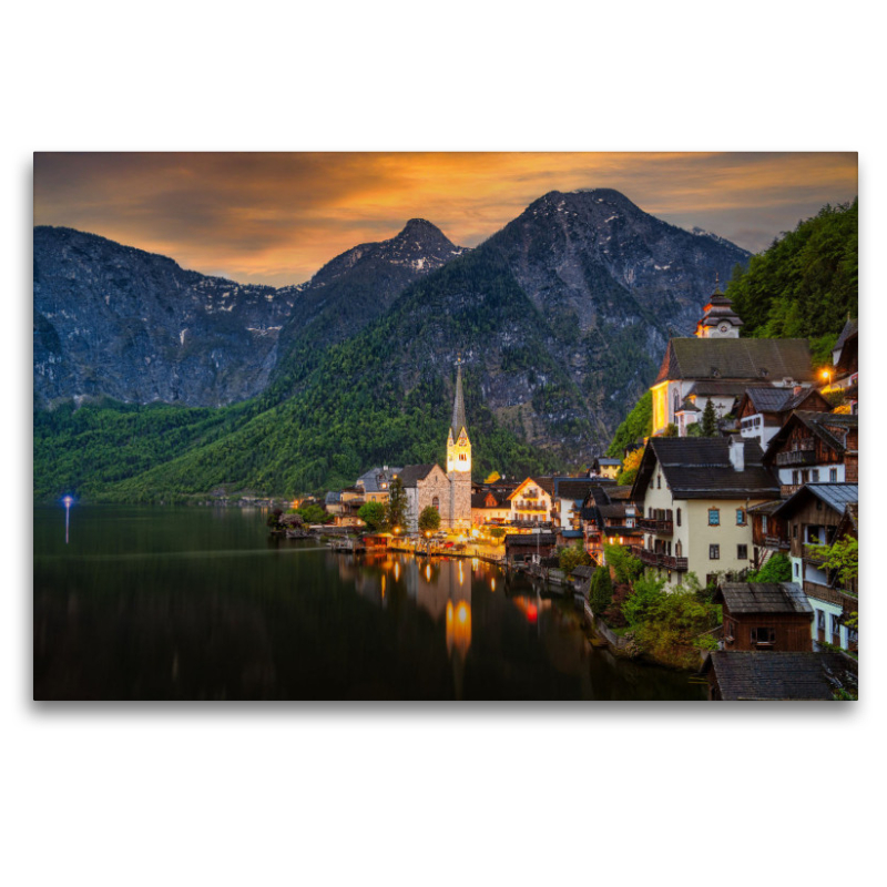 Hallstatt after sunset