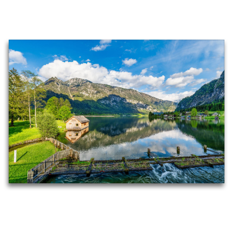 Bootshaus am See bei Hallstatt