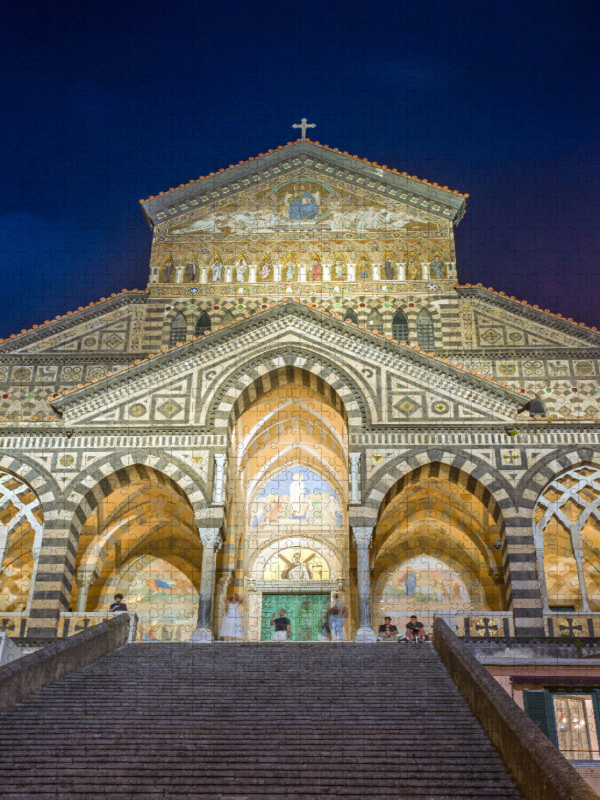 Dom von Amalfi bei Nacht