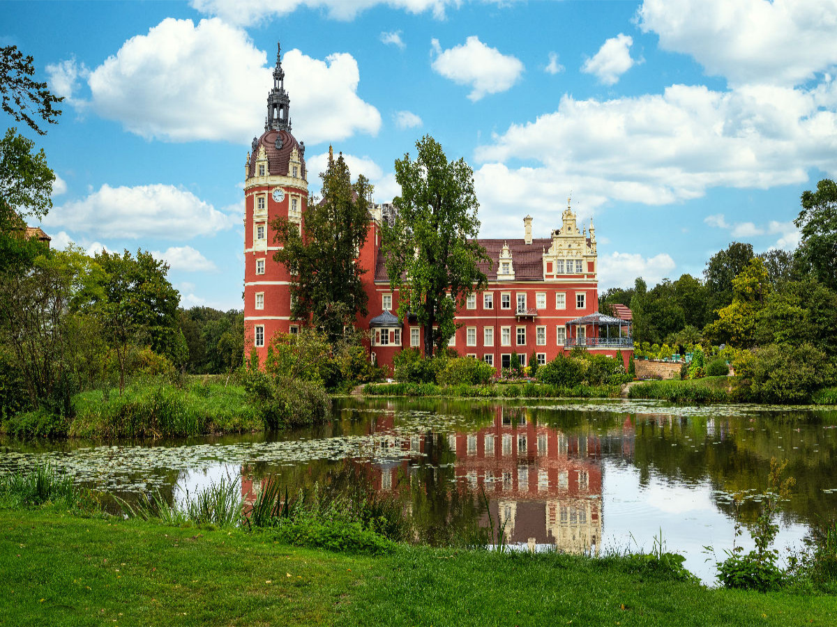 Ein Blick auf das Schloss Fürst-Pückler in Bad Muskau