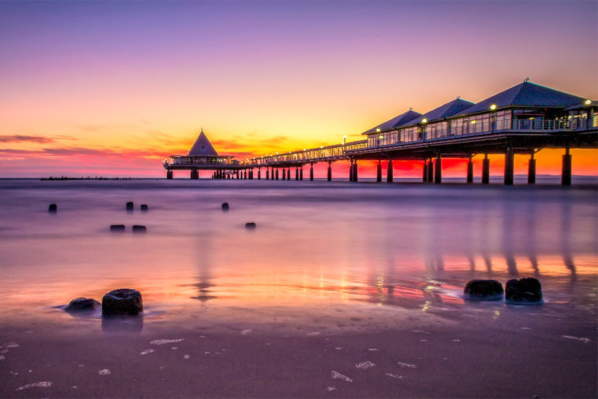 Seebrücke in Heringsdorf auf Usedom