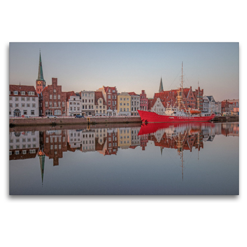 Feuerschiff Fehmarnbelt an der Untertrave in Lübeck