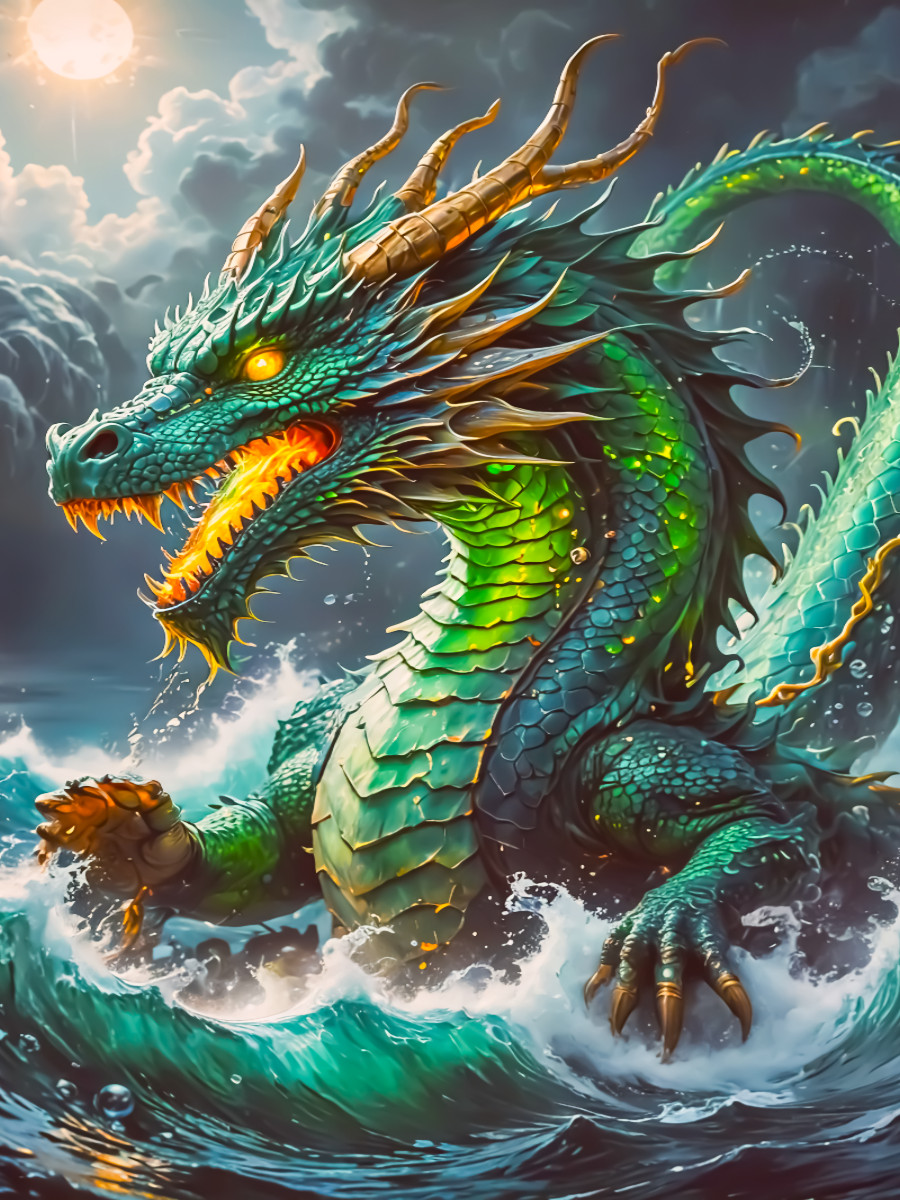Ryujin, der Drachengott des Meeres