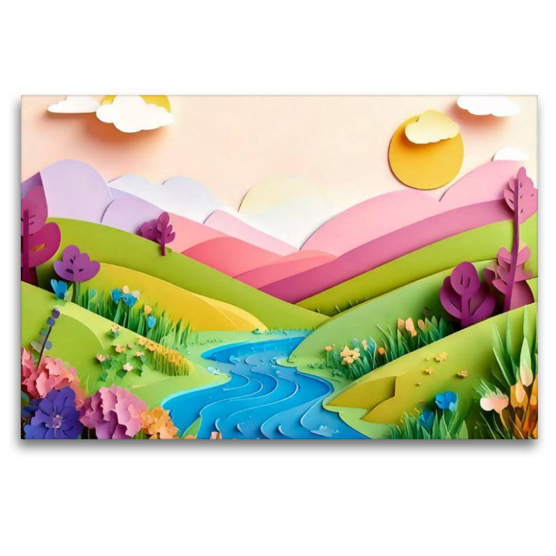 Mai: Mit der Kraft der Sonne sprießen alle Blätter und viele Blumen zeichnen bunte Tupfer auf die Wiese.