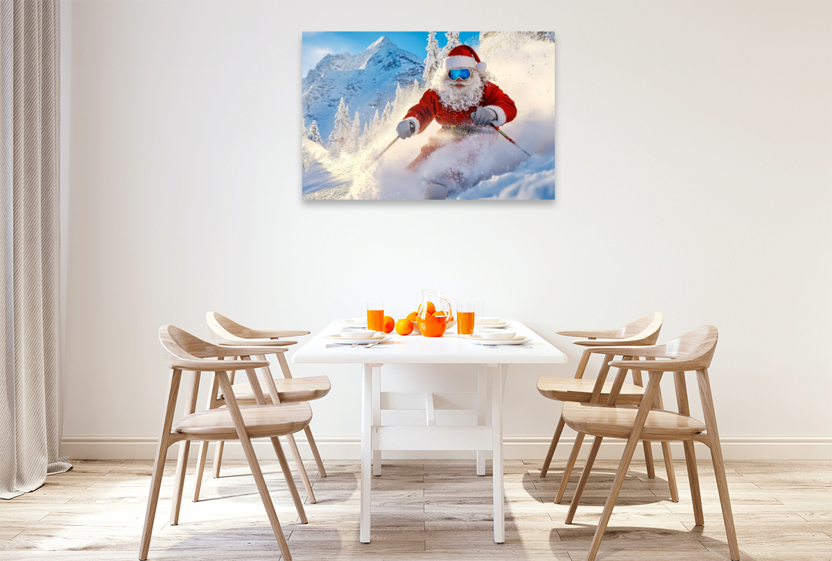 Hui - der Weihnachtsmann hat es wohl eilig