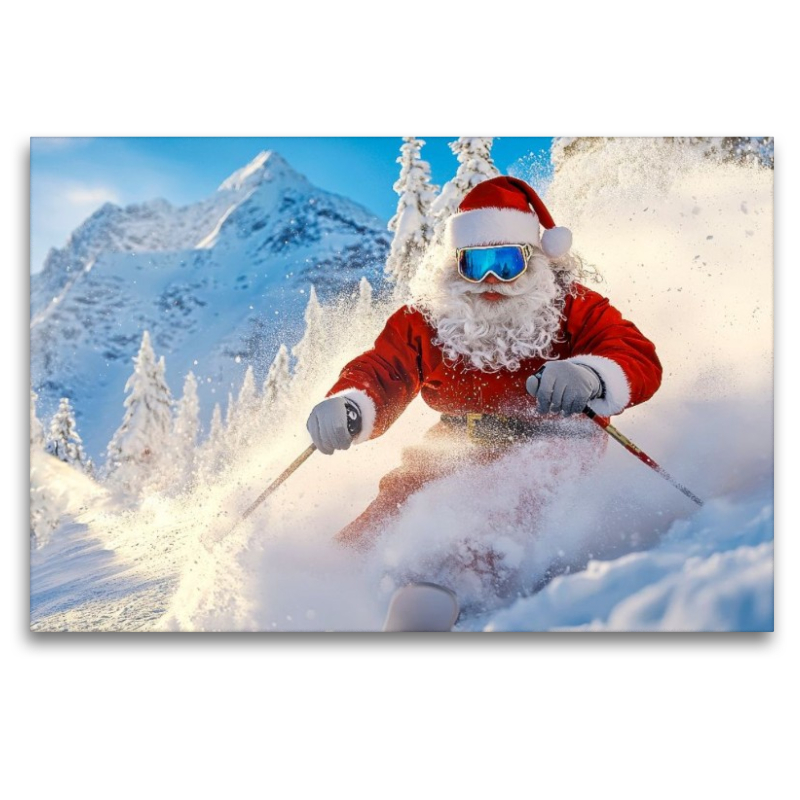 Hui - der Weihnachtsmann hat es wohl eilig