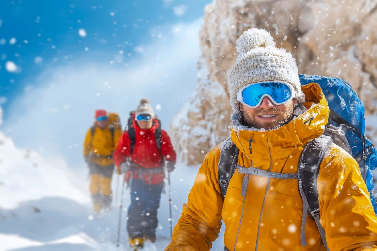 Skiwandern im Schnee