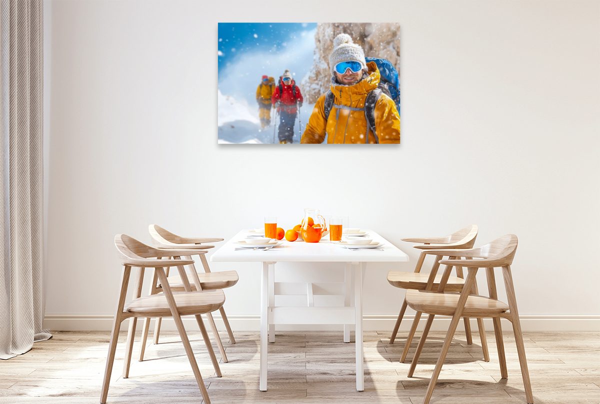Skiwandern im Schnee
