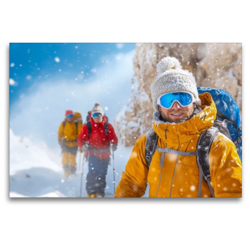 Skiwandern im Schnee