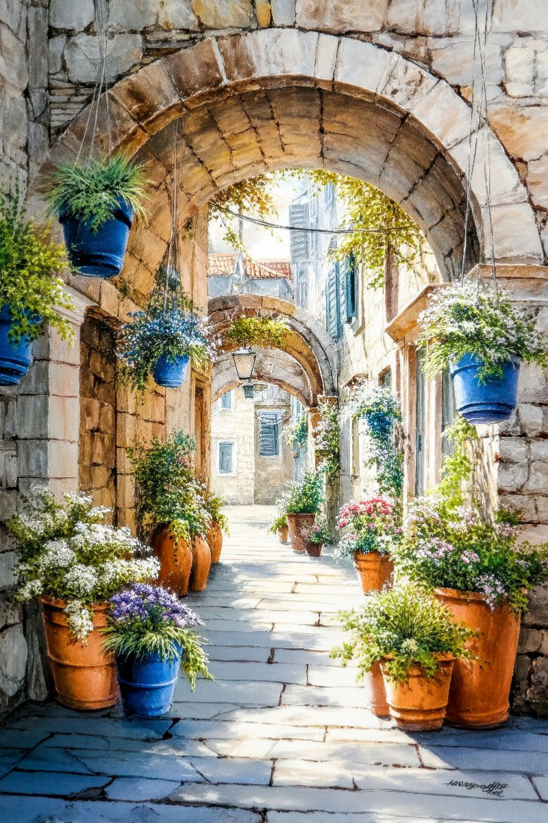 Märchenhafte Bogengasse in Split