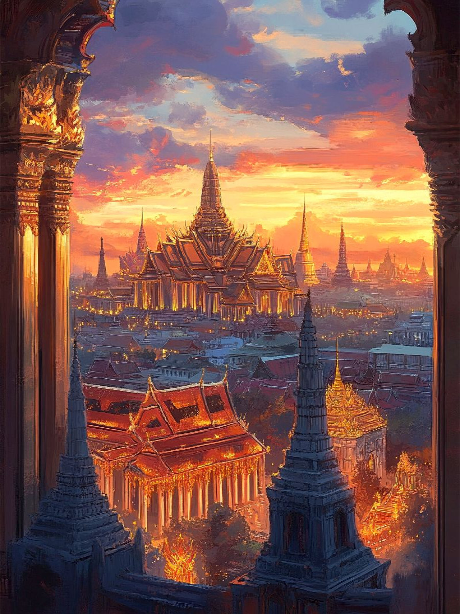 Grand Palace & Wat Phra Kaew in Bangkok Thailand